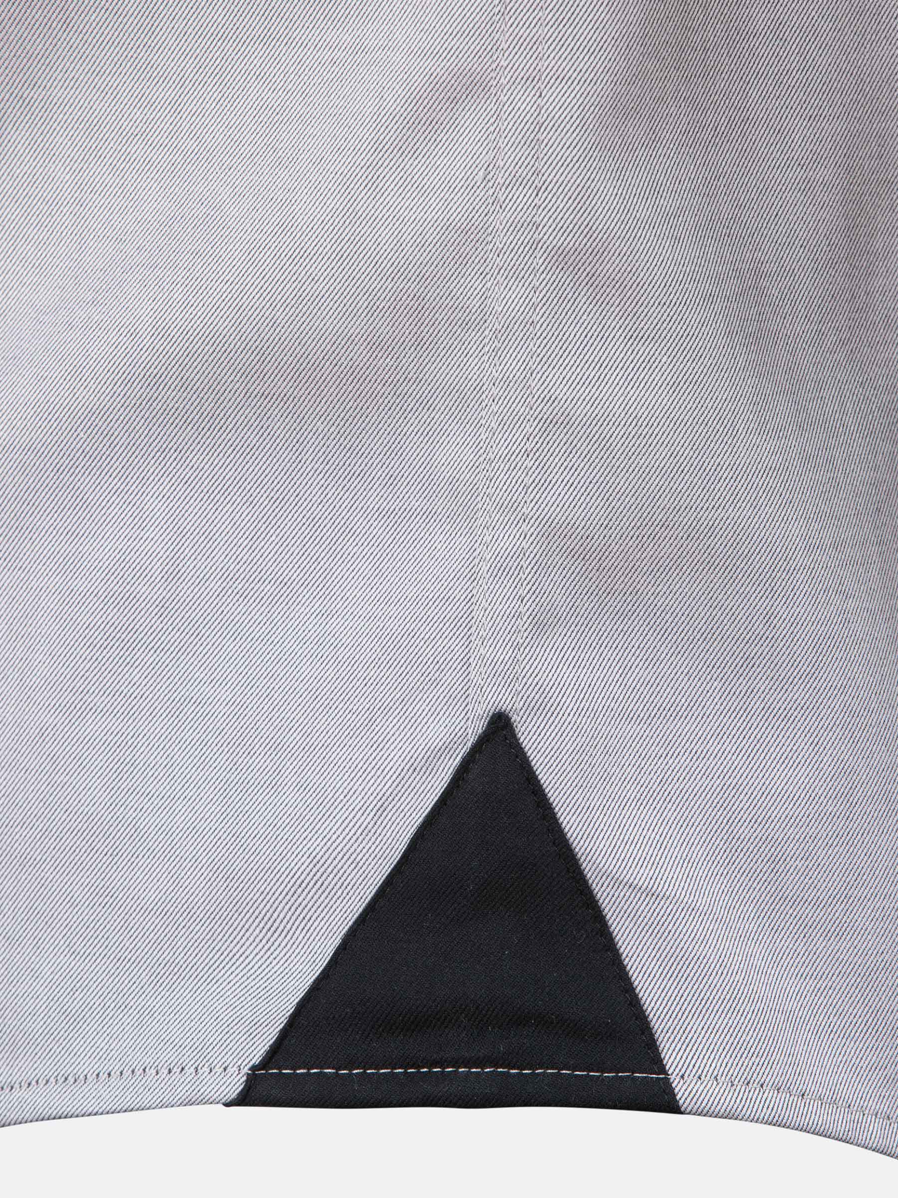  Terrassa Solid Grey Overhemd Lange Mouw