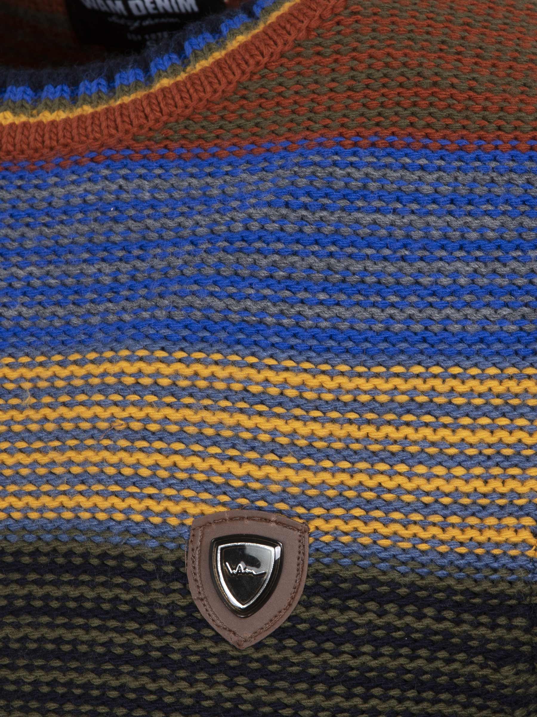 Sweater 77517 Puebla Royal Blue Yellow