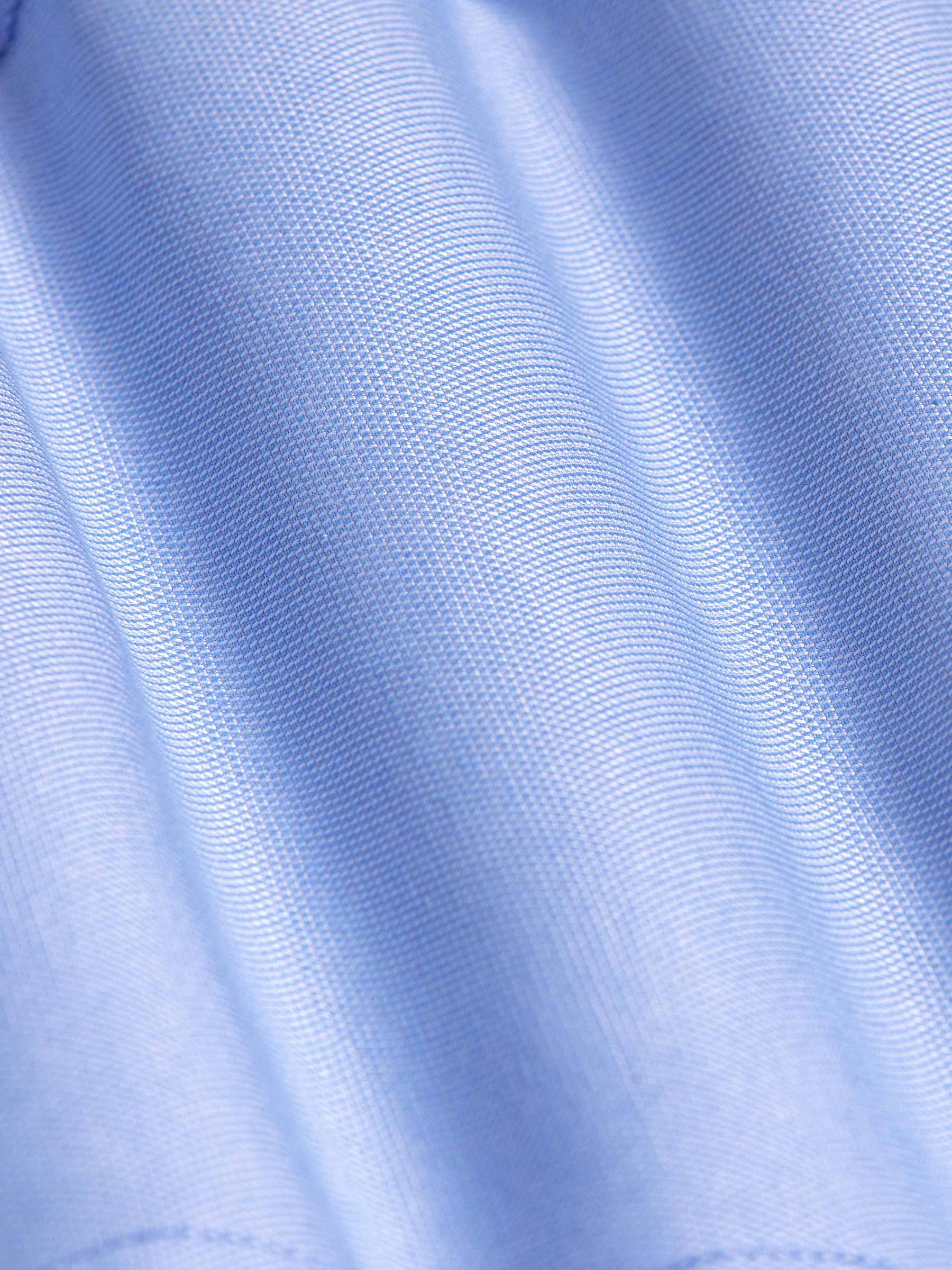Redon Blue Poplin Plain Overhemd longe Mouw