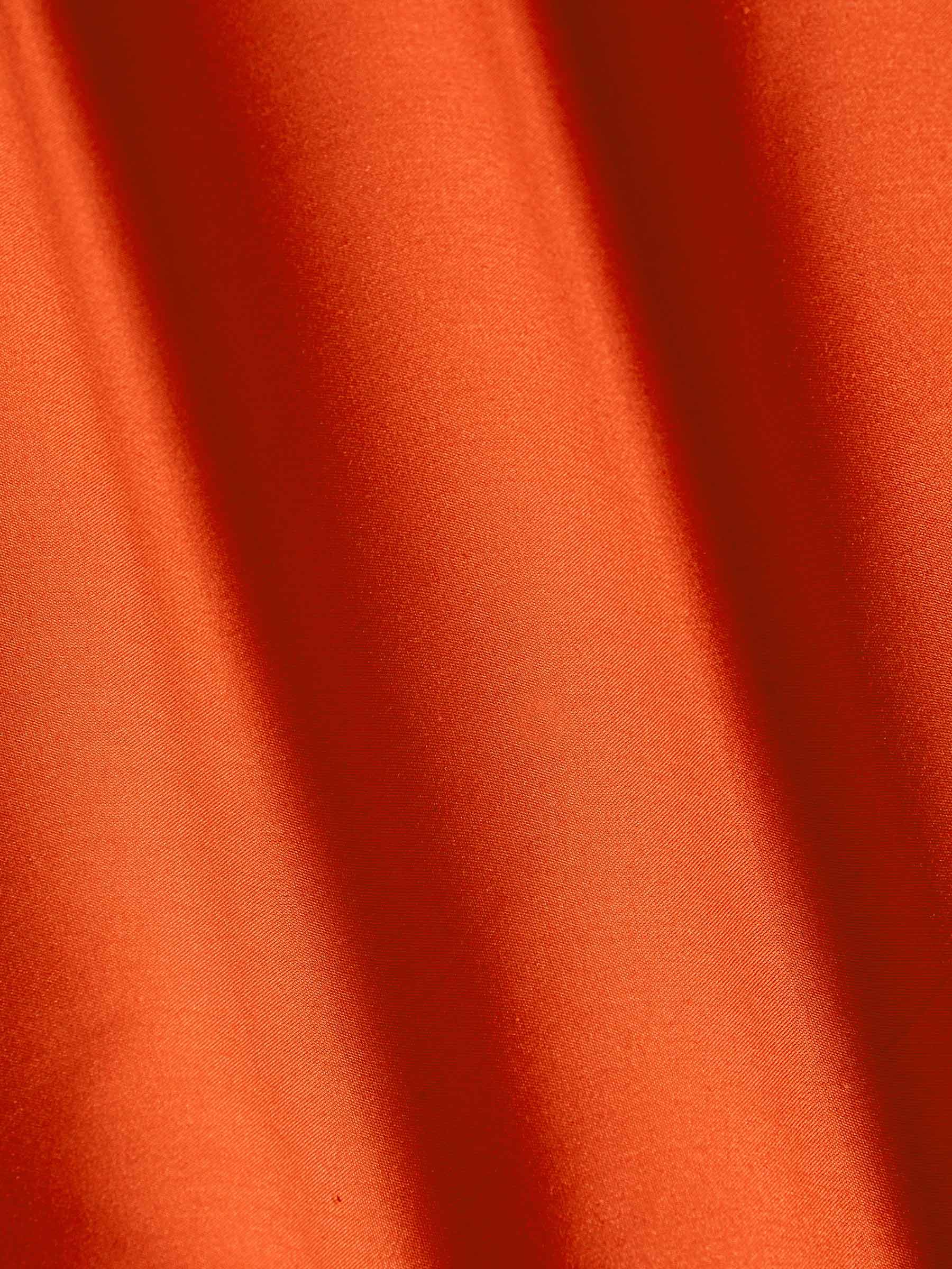 Leira Solid Dark Orange Overhemd Lange Mouw