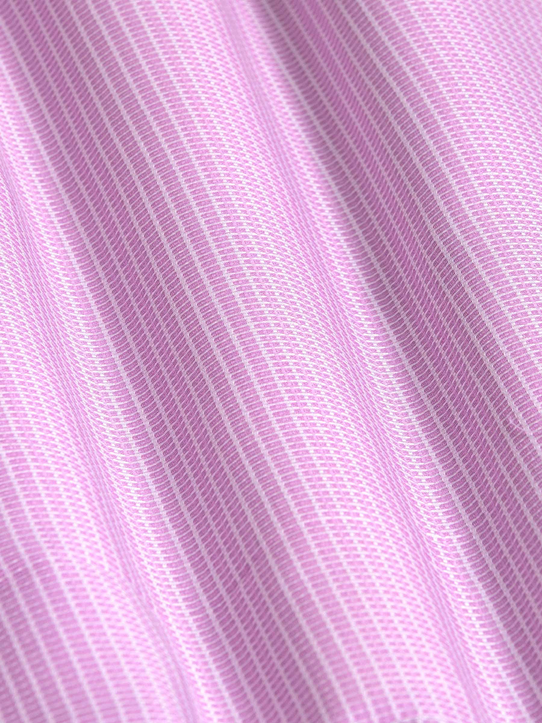 Sky Lake Pink Micro Patterned Overhemd Lange Mouw