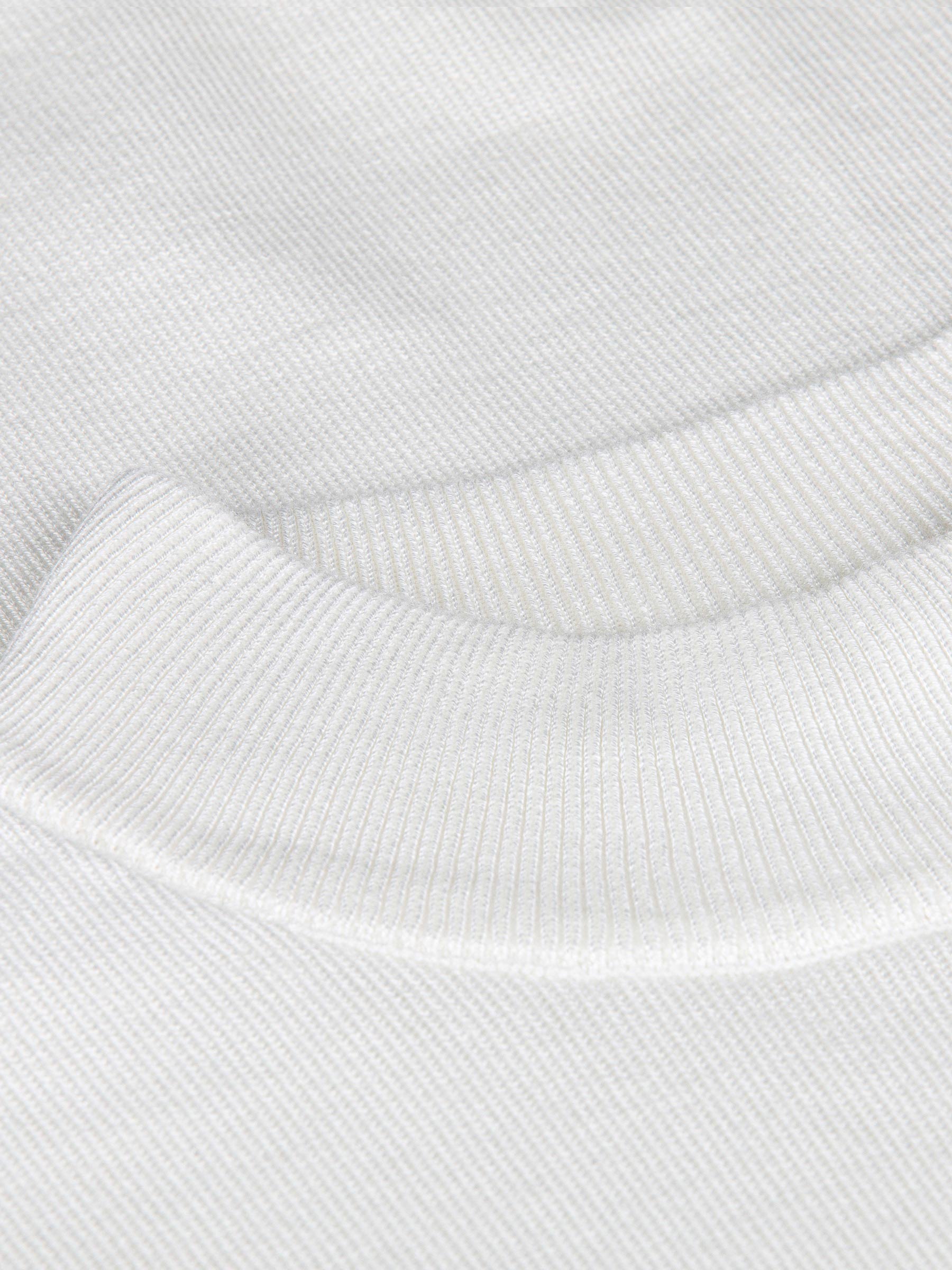 Siena Round-Necked White Sweater