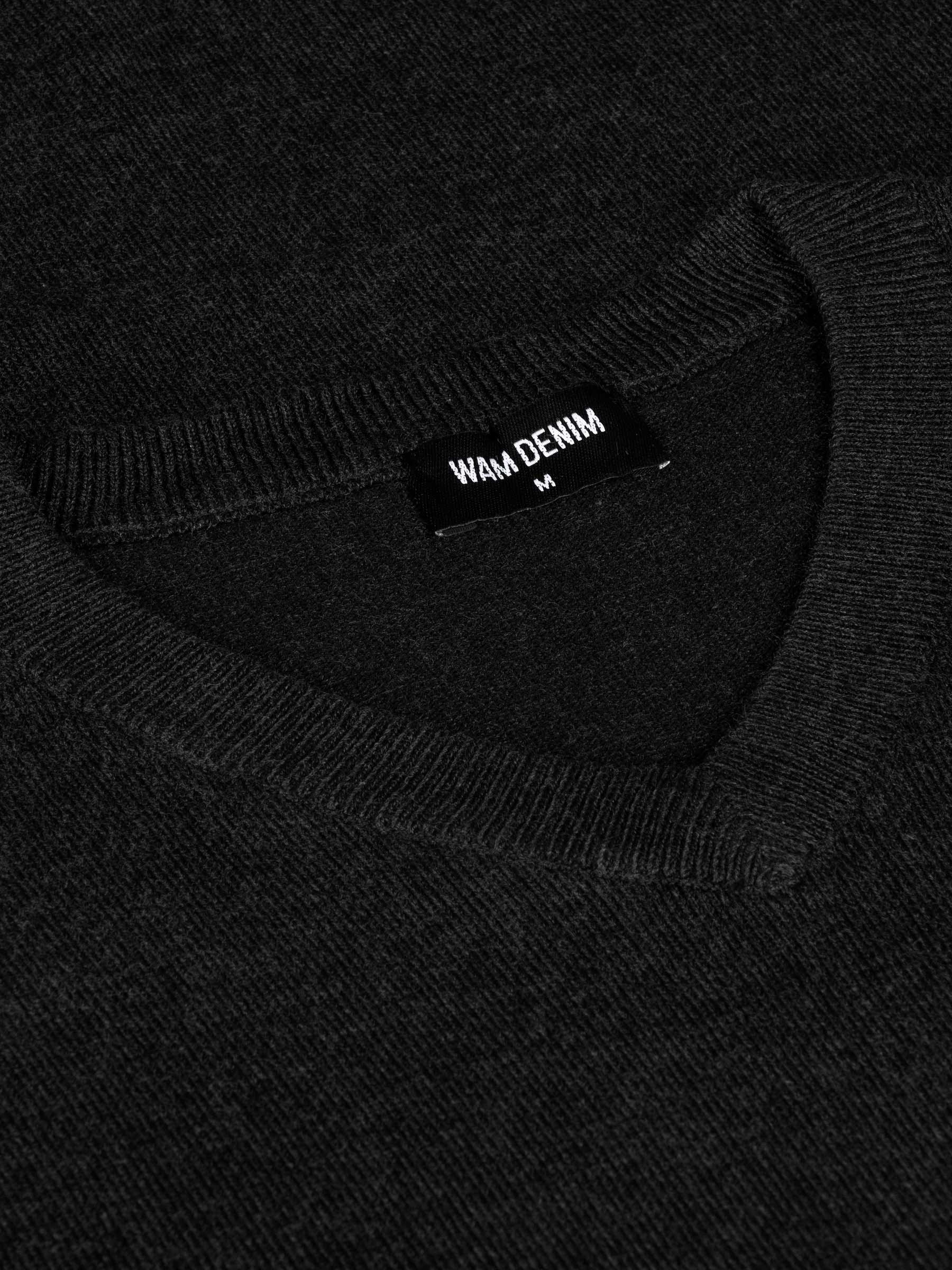 Athens V-Neck Black Sweater