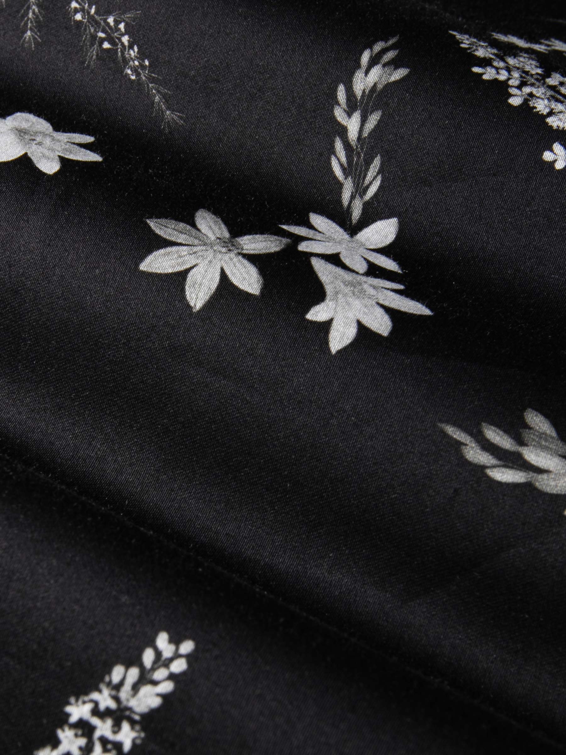 Astoria Floral Black Overhemd Lange Mouw