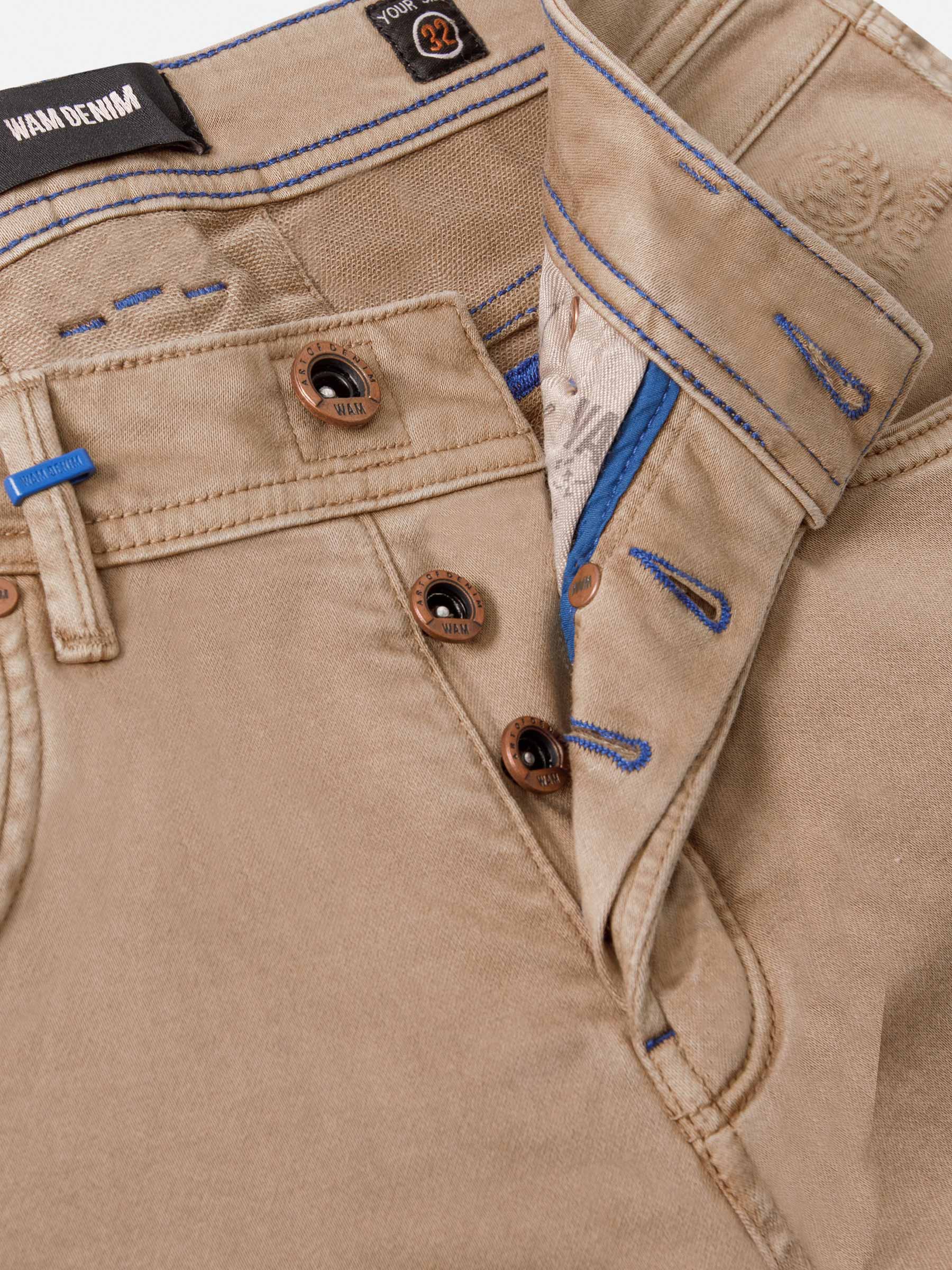 Sahara Button Closure Light Beige Jeans