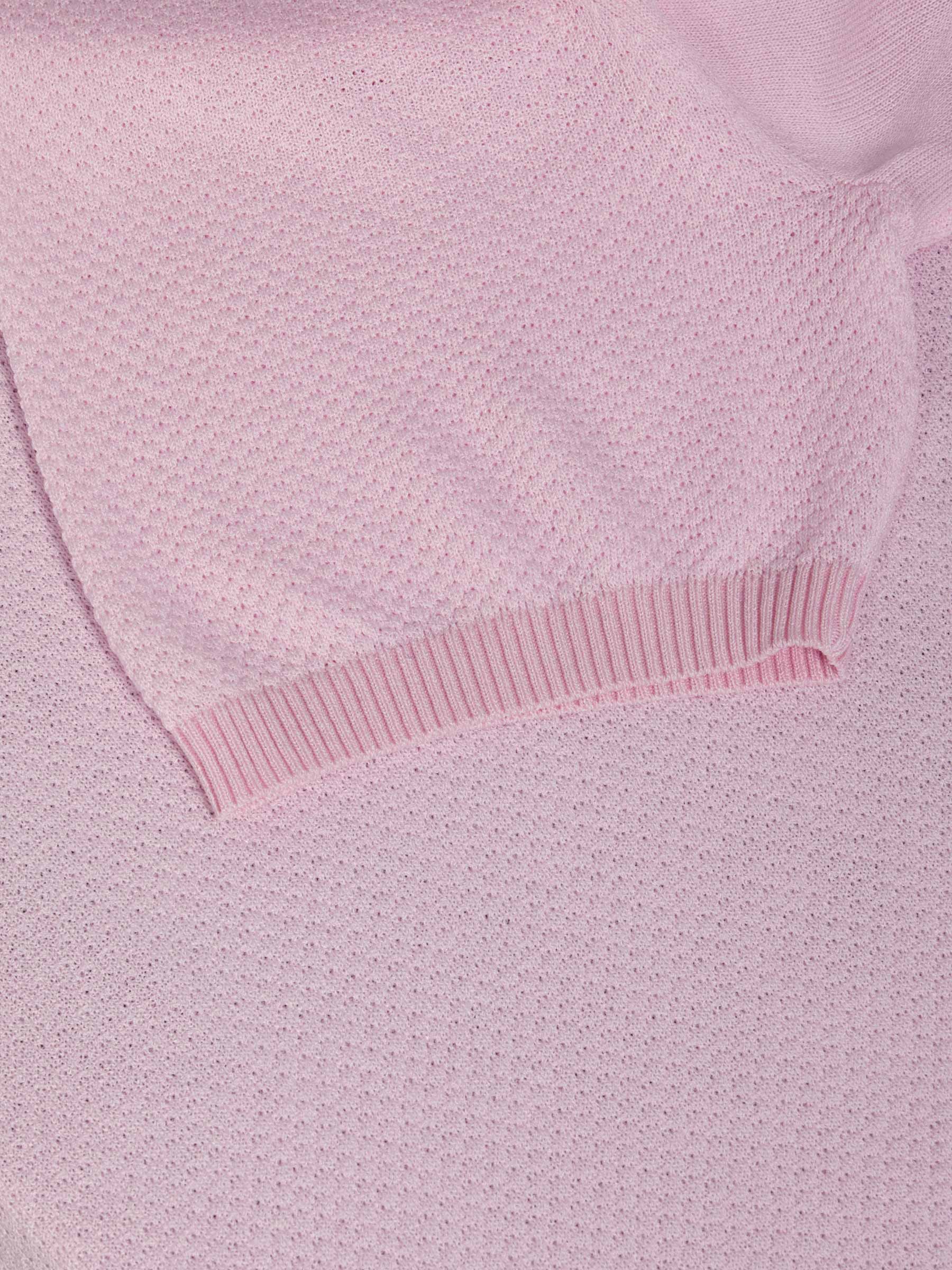 Lucas Pique Knit Pink T-Shirt
