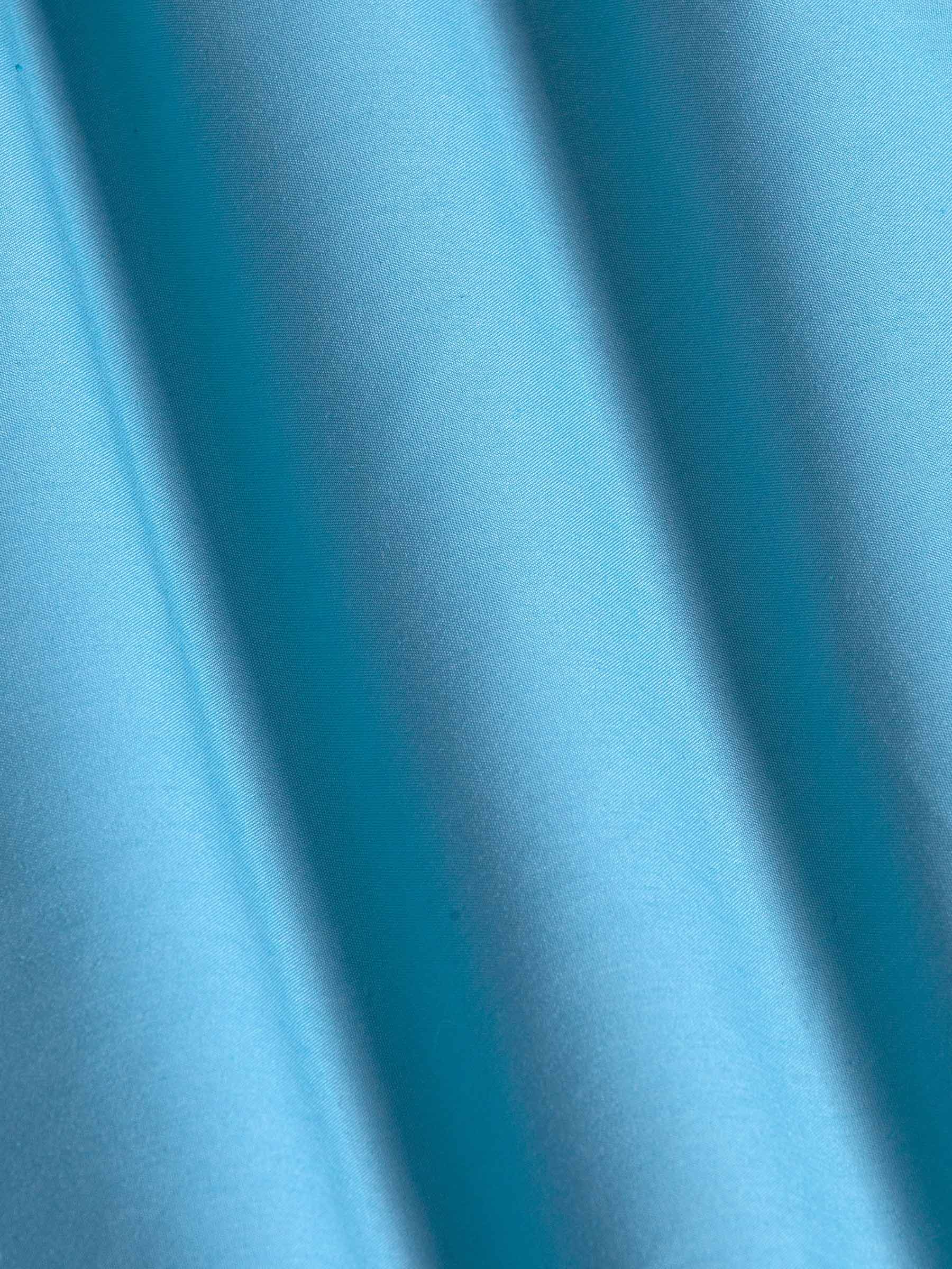 Leira Solid Turquoise Overhemd Lange Mouw-M-L