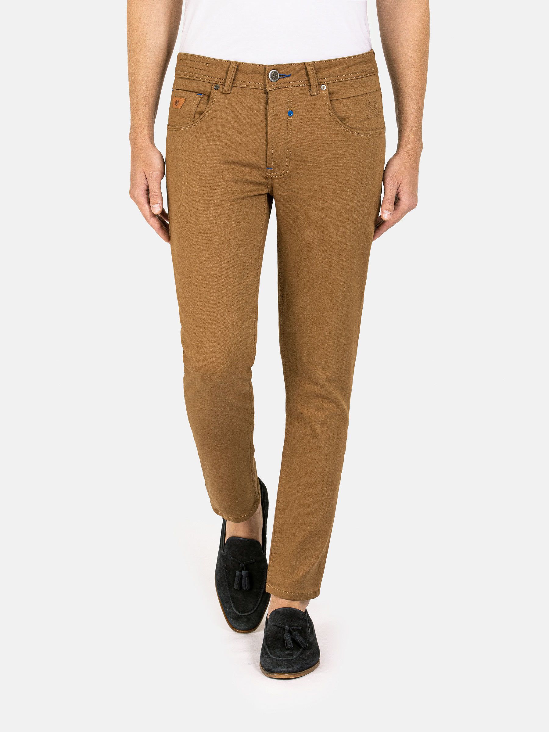 huwelijk jungle Monumentaal Jeans voor heren in neutrale tinten- Beige broek voor vrijetijdskleding-  Beige slim-fit jeans voor h